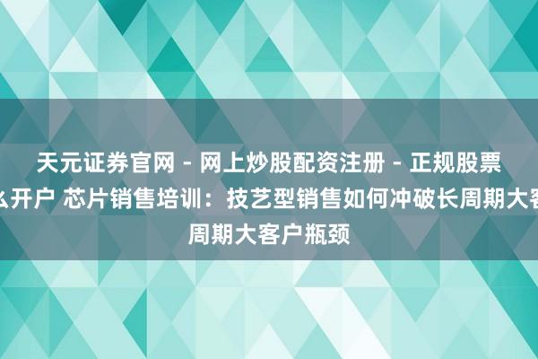 天元证券官网 - 网上炒股配资注册 - 正规股票杠杆怎么开户 芯片销售培训：技艺型销售如何冲破长周期大客户瓶颈