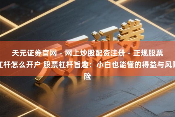 天元证券官网 - 网上炒股配资注册 - 正规股票杠杆怎么开户 股票杠杆旨趣：小白也能懂的得益与风险