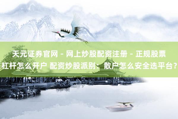 天元证券官网 - 网上炒股配资注册 - 正规股票杠杆怎么开户 配资炒股派别：散户怎么安全选平台？