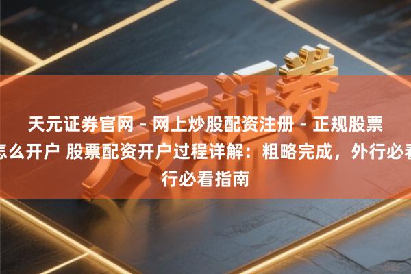 天元证券官网 - 网上炒股配资注册 - 正规股票杠杆怎么开户 股票配资开户过程详解：粗略完成，外行必看指南