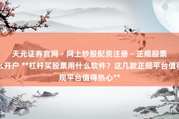 天元证券官网 - 网上炒股配资注册 - 正规股票杠杆怎么开户 **杠杆买股票用什么软件？这几款正规平台值得热心**